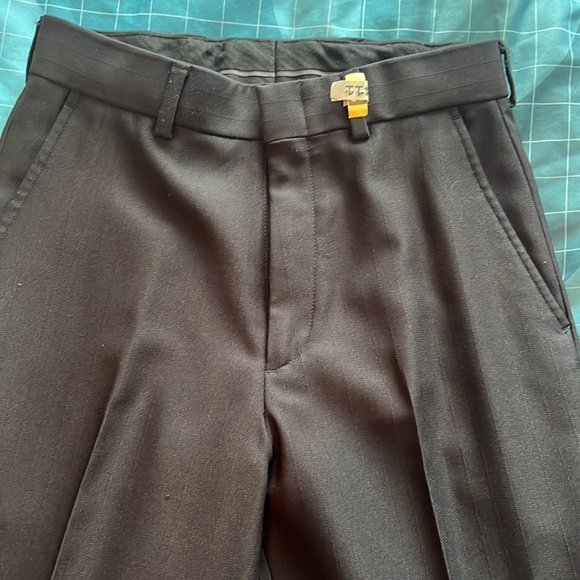 Robert Allan boy suit: black/ dark pin stripe. - Picture 5 of 6